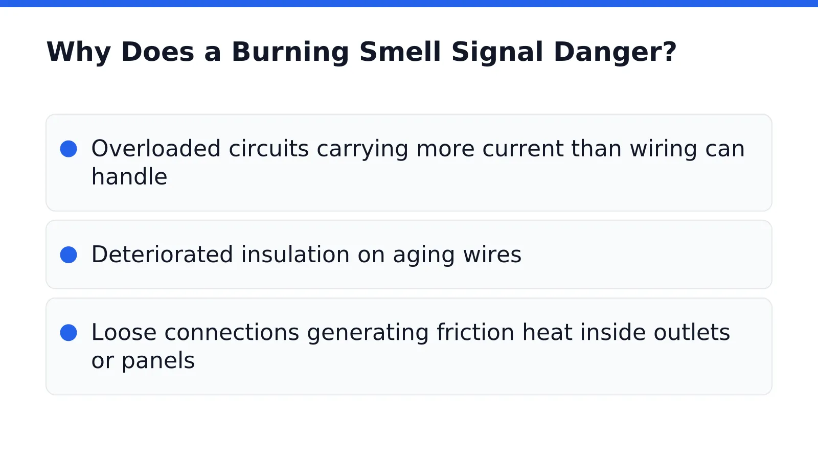 Why Does a Burning Smell Signal Danger